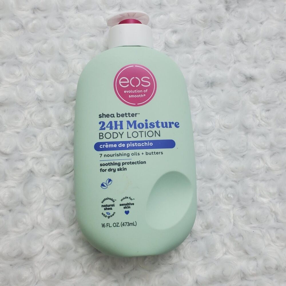 Eos Shea Better 24H Moisture Body Lotion Crème De Pistachio Daily Use 16 Fl Oz